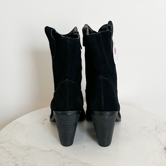 Blondo Wayde Waterproof Suede Leather Western Boots Black Size 9.5 NWT - Picture 6 of 9